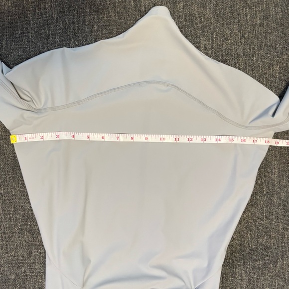 Johanna Parv Designer Sz S Stretchy Nylon Sprint Jumpsuit Grey new without tag - Picture 9 of 14